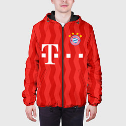 Куртка с капюшоном мужская FC Bayern Munchen униформа, цвет: 3D-черный — фото 2