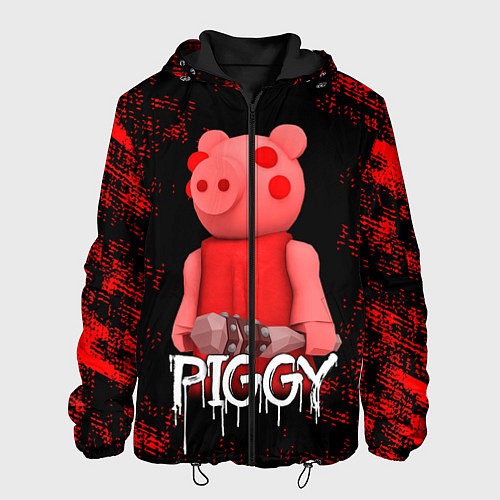 Мужская куртка Roblox Piggy / 3D-Черный – фото 1