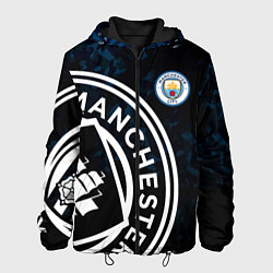 Куртка с капюшоном мужская Manchester City, цвет: 3D-черный