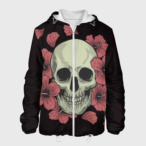 Мужская куртка Skull in red 2 / 3D-Белый – фото 1