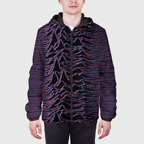 Мужская куртка Joy Division Glitch / 3D-Черный – фото 3
