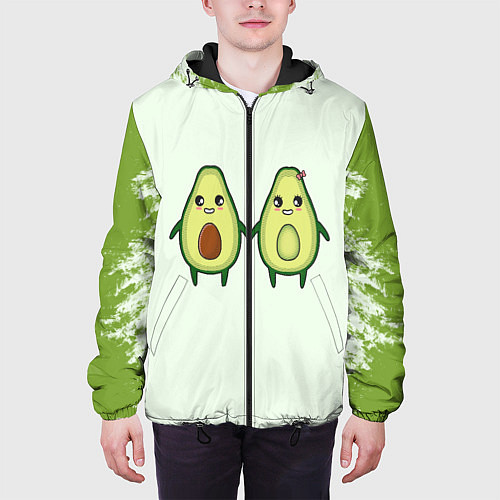 Мужская куртка Авокадо / 3D-Черный – фото 3