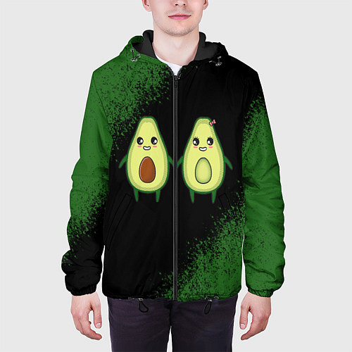 Мужская куртка Авокадо / 3D-Черный – фото 3
