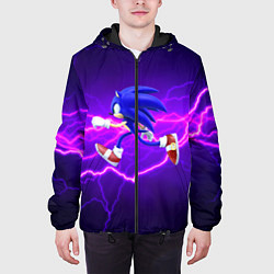 Куртка с капюшоном мужская Sonic Storm, цвет: 3D-черный — фото 2