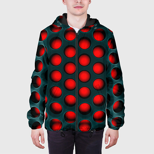 Мужская куртка Кошмар Трипофоба / 3D-Черный – фото 3