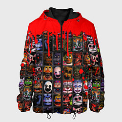 Куртка с капюшоном мужская Five Nights At Freddys, цвет: 3D-черный
