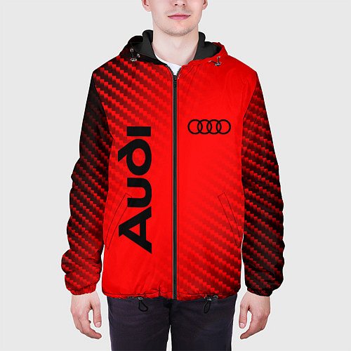 Мужская куртка AUDI АУДИ / 3D-Черный – фото 3