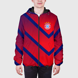 Куртка с капюшоном мужская ФК БАВАРИЯ, цвет: 3D-черный — фото 2