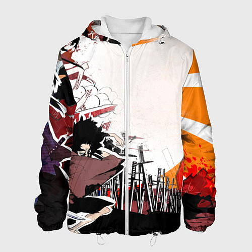 Мужская куртка Афросамурай аниме / 3D-Белый – фото 1