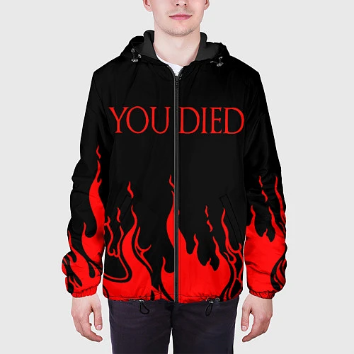 Мужская куртка YOU DIED / 3D-Черный – фото 3