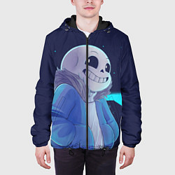 Куртка с капюшоном мужская UNDERTALE, цвет: 3D-черный — фото 2