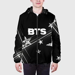 Куртка с капюшоном мужская BTS бойбенд Stars, цвет: 3D-черный — фото 2