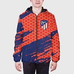Куртка с капюшоном мужская Atletico Madrid, цвет: 3D-черный — фото 2