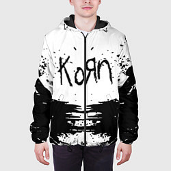 Куртка с капюшоном мужская Korn, цвет: 3D-черный — фото 2