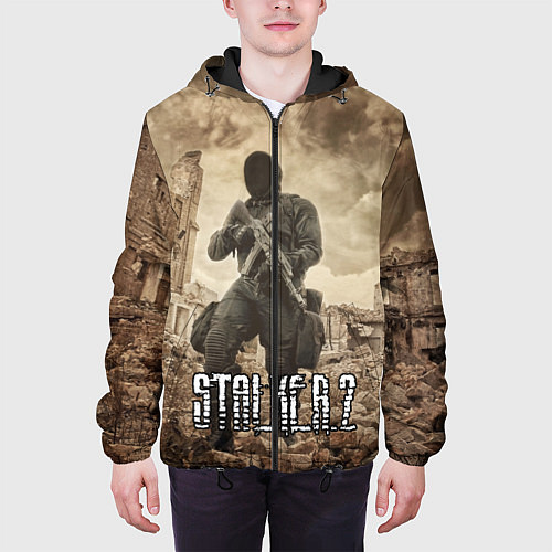 Мужская куртка Stalker 2 / 3D-Черный – фото 3