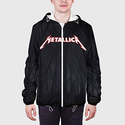 Куртка с капюшоном мужская Metallica, цвет: 3D-белый — фото 2
