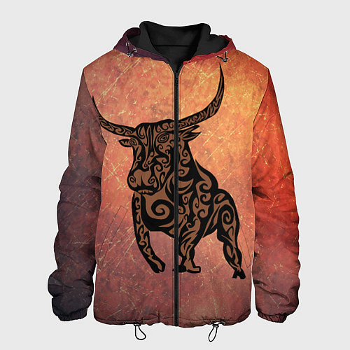 Мужская куртка Символ года 2021 Бык / 3D-Черный – фото 1