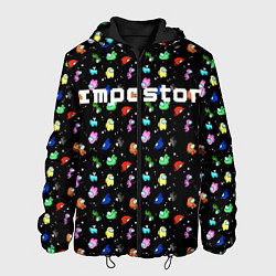 Куртка с капюшоном мужская Impostor, цвет: 3D-черный