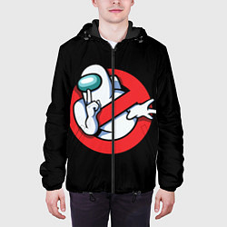 Куртка с капюшоном мужская Among Us, цвет: 3D-черный — фото 2