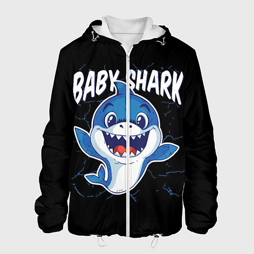 Мужская куртка Baby Shark / 3D-Белый – фото 1