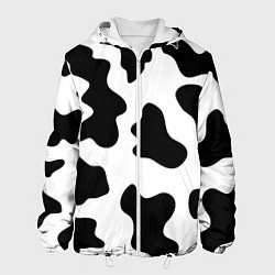 Куртка с капюшоном мужская Му-му, цвет: 3D-белый