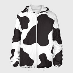 Куртка с капюшоном мужская Корова, цвет: 3D-белый
