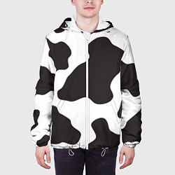 Куртка с капюшоном мужская Корова, цвет: 3D-белый — фото 2