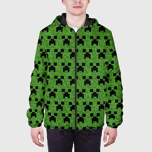 Мужская куртка Minecraft / 3D-Черный – фото 3