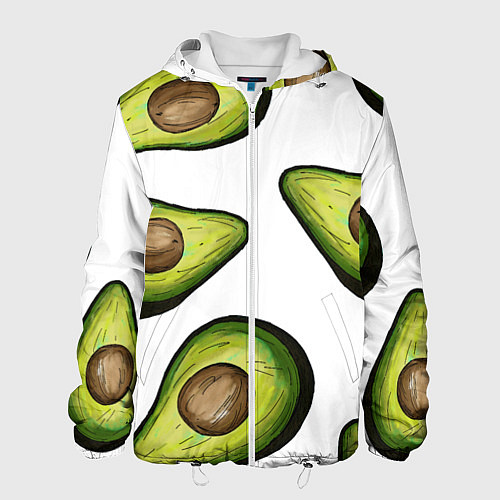 Мужская куртка Авокадо / 3D-Белый – фото 1