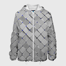 Куртка с капюшоном мужская Геометрия, цвет: 3D-белый