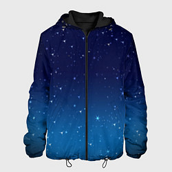 Куртка с капюшоном мужская Звездное небо, цвет: 3D-черный