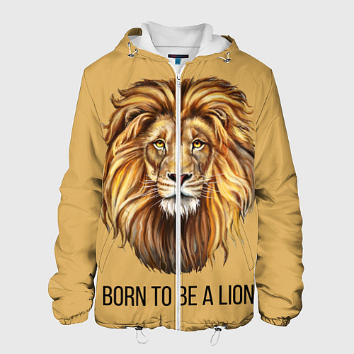 Мужская куртка Рождённый быть львом / 3D-Белый – фото 1