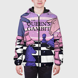 Куртка с капюшоном мужская The Queens Gambit, цвет: 3D-черный — фото 2