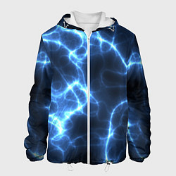 Куртка с капюшоном мужская Электро, цвет: 3D-белый