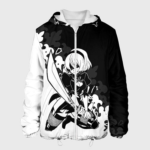 Мужская куртка NIER AUTOMATA / 3D-Белый – фото 1