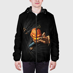 Куртка с капюшоном мужская Jack Skellington, цвет: 3D-черный — фото 2