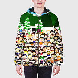 Куртка с капюшоном мужская Южный Парк South Park, цвет: 3D-черный — фото 2