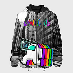 Куртка с капюшоном мужская Among Us по улицам Нью-Йорка, цвет: 3D-черный