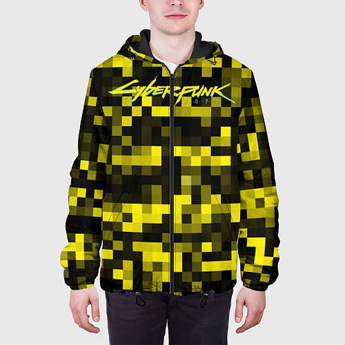 Мужская куртка Cyberpunk 2077 / 3D-Черный – фото 3