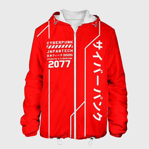 Мужская куртка CYBERPUNK FASHION / 3D-Белый – фото 1