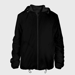 Куртка с капюшоном мужская СамураЙ на спине, цвет: 3D-черный