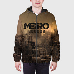 Куртка с капюшоном мужская Metro город-призрак, цвет: 3D-черный — фото 2