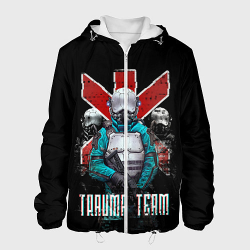 Мужская куртка CYBERPUNK TRAUMA TEAM / 3D-Белый – фото 1