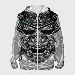 Куртка с капюшоном мужская Cyber Samurai, цвет: 3D-белый