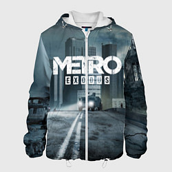 Куртка с капюшоном мужская Metro Exodus, цвет: 3D-белый