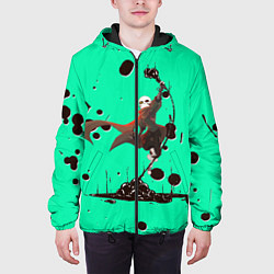 Куртка с капюшоном мужская Undertale, цвет: 3D-черный — фото 2