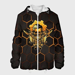 Куртка с капюшоном мужская Gears tactics, цвет: 3D-белый