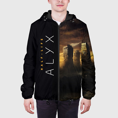 Мужская куртка Half-Life Alyx / 3D-Черный – фото 3