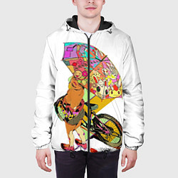 Куртка с капюшоном мужская Химико Тога Геройская академия, цвет: 3D-черный — фото 2