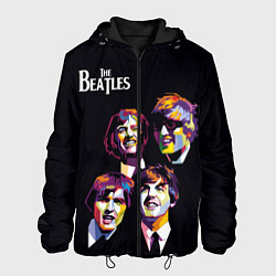 Куртка с капюшоном мужская The Beatles, цвет: 3D-черный